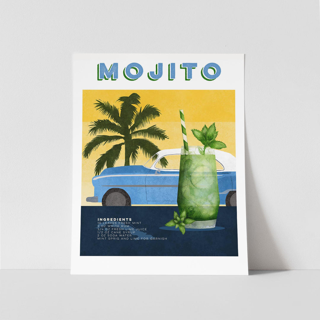 Mojito Cocktail Poster