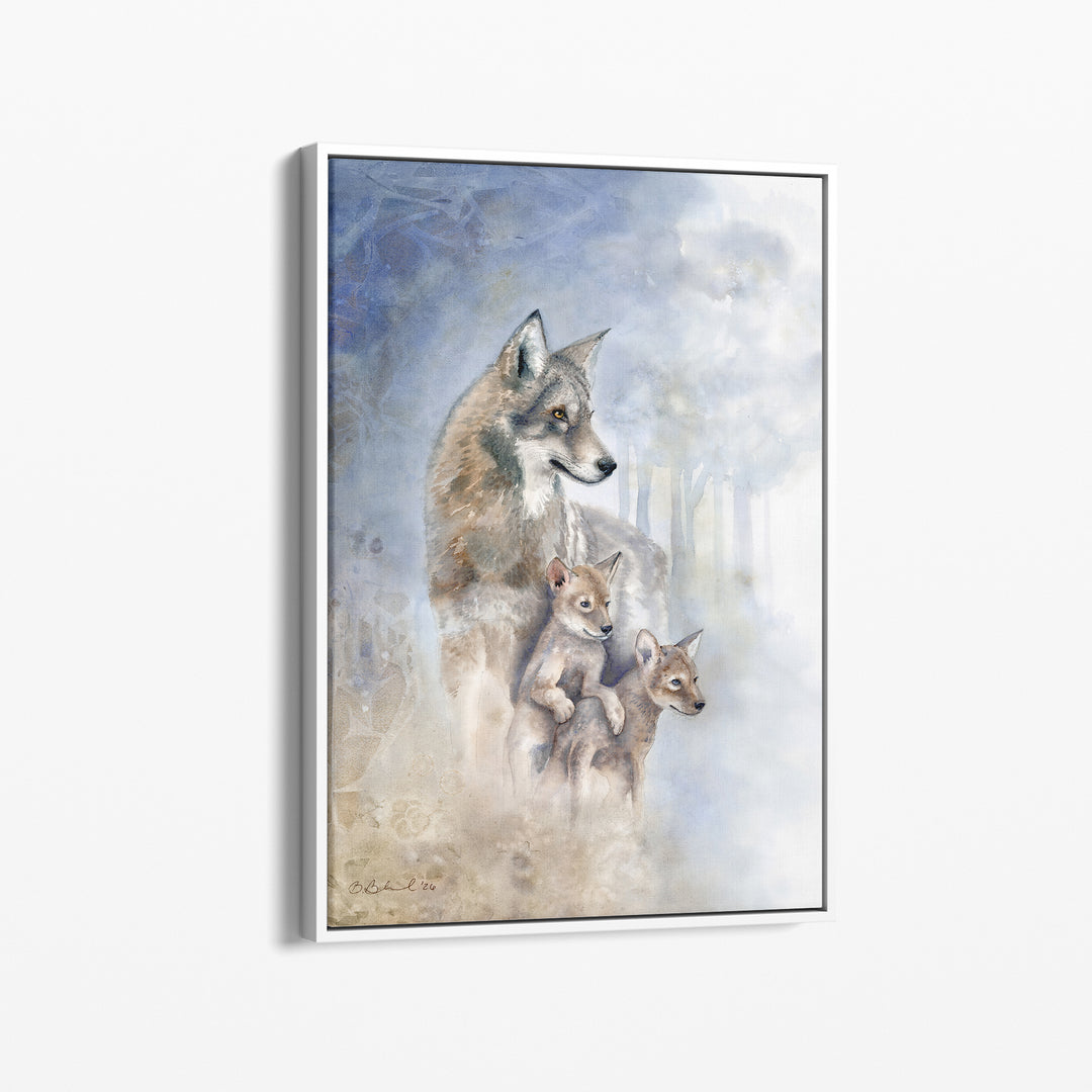 The Future She Carries | Red Wolf Watercolor Print