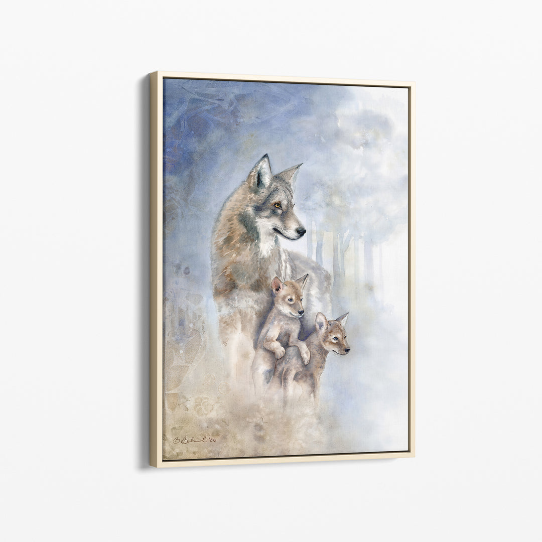 The Future She Carries | Red Wolf Watercolor Print