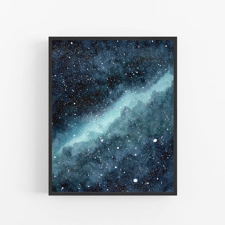 Blue Nebula Abstract