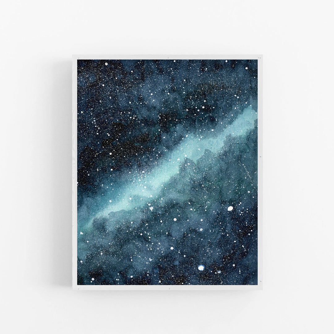 Blue Nebula Abstract