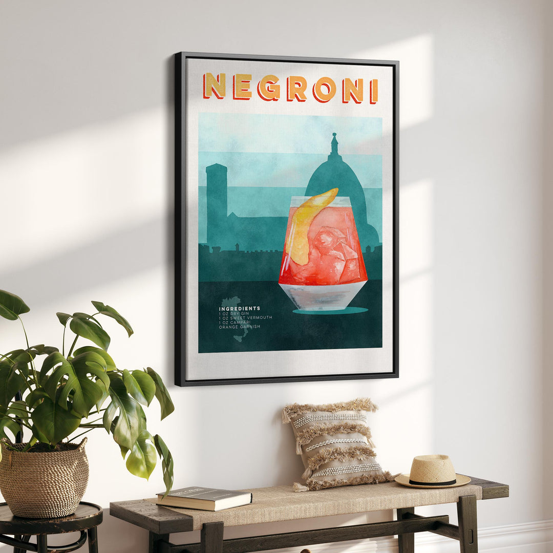 Negroni Cocktail Poster