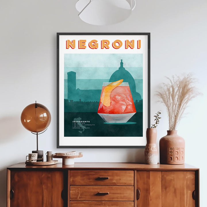 Negroni Cocktail Poster