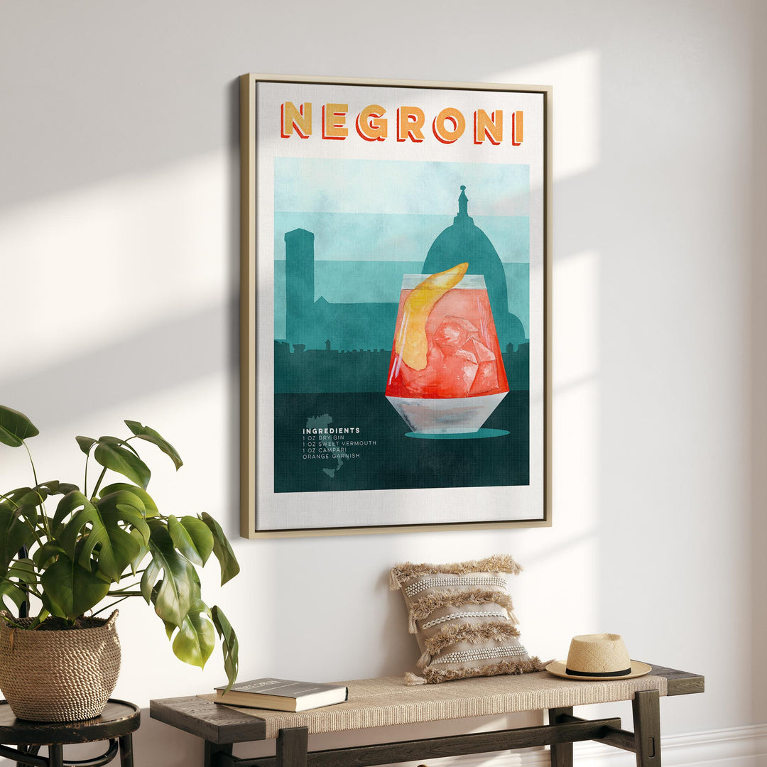 Negroni Cocktail Poster