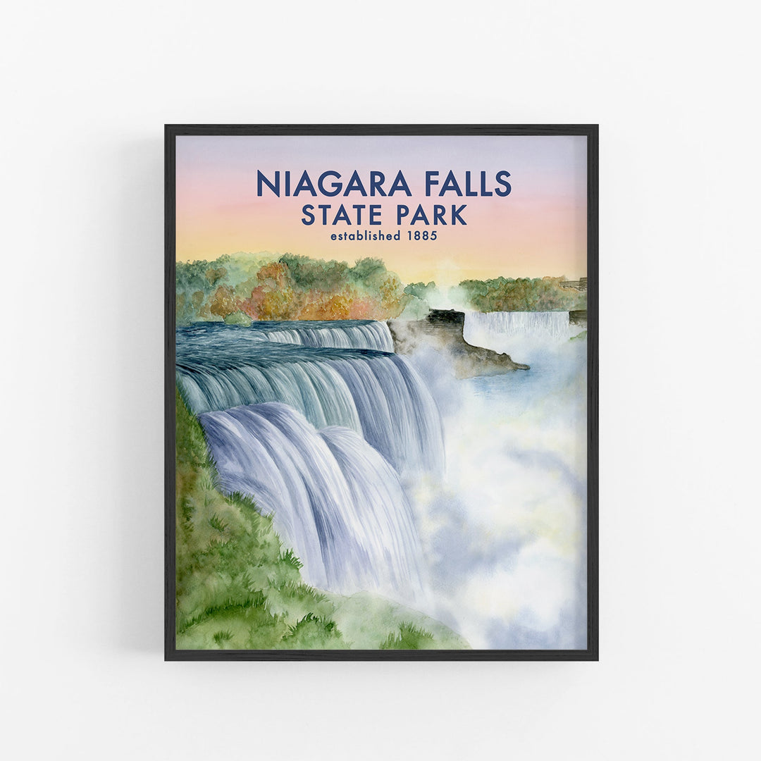 Affiche du parc national des chutes du Niagara