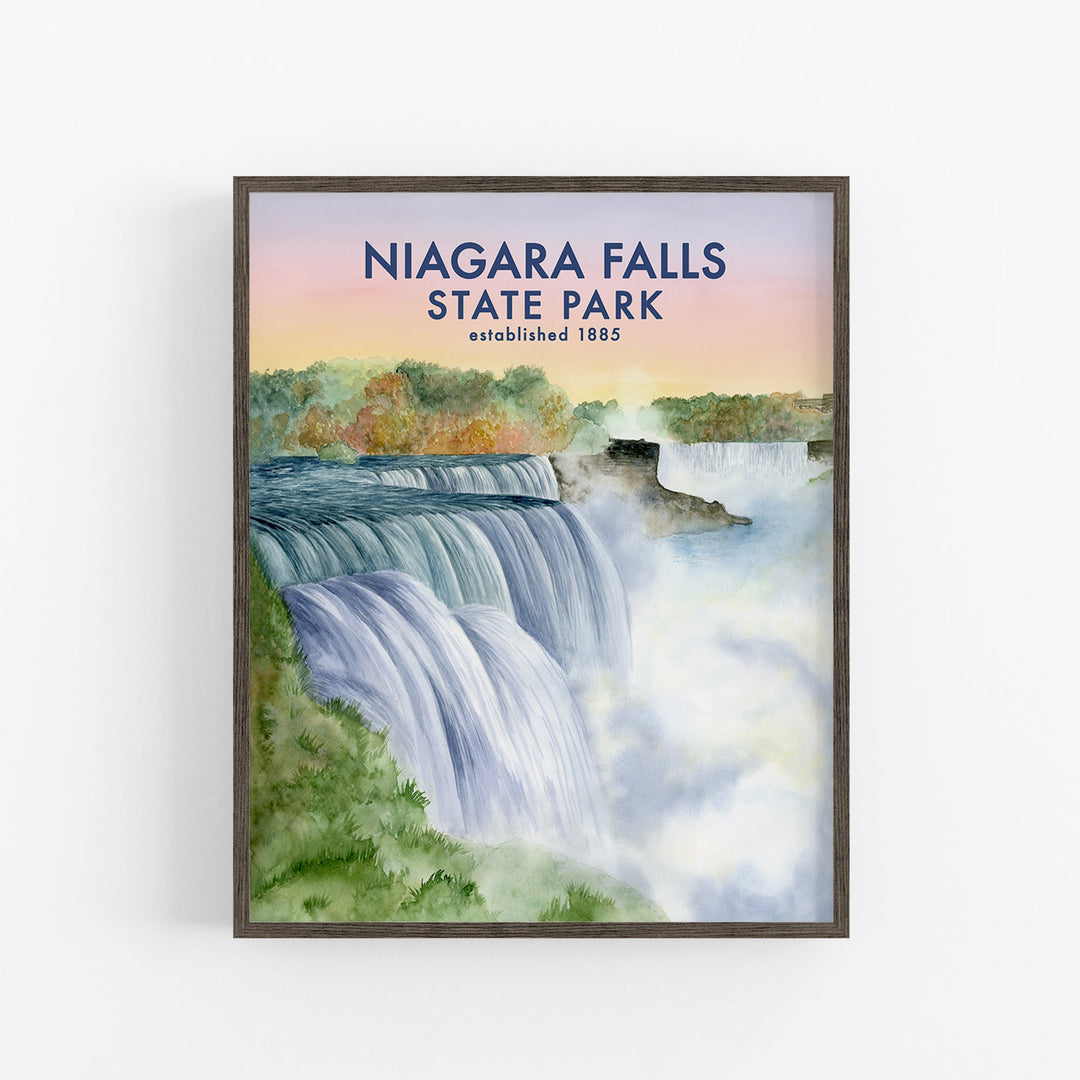 Affiche du parc national des chutes du Niagara