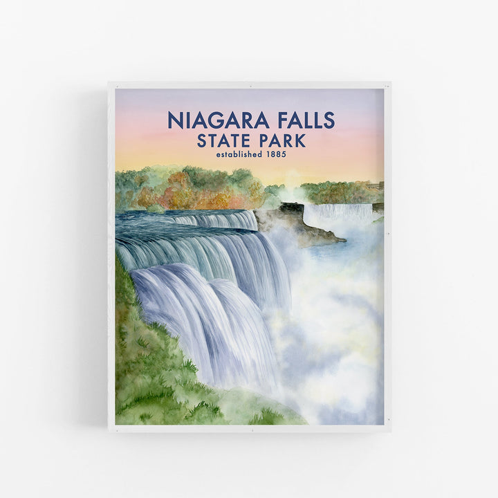 Affiche du parc national des chutes du Niagara