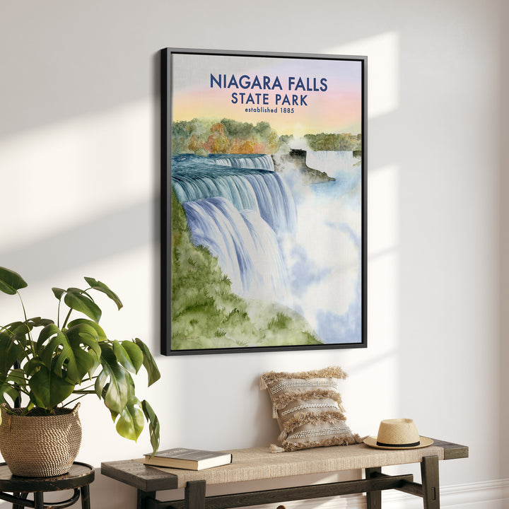 Affiche du parc national des chutes du Niagara