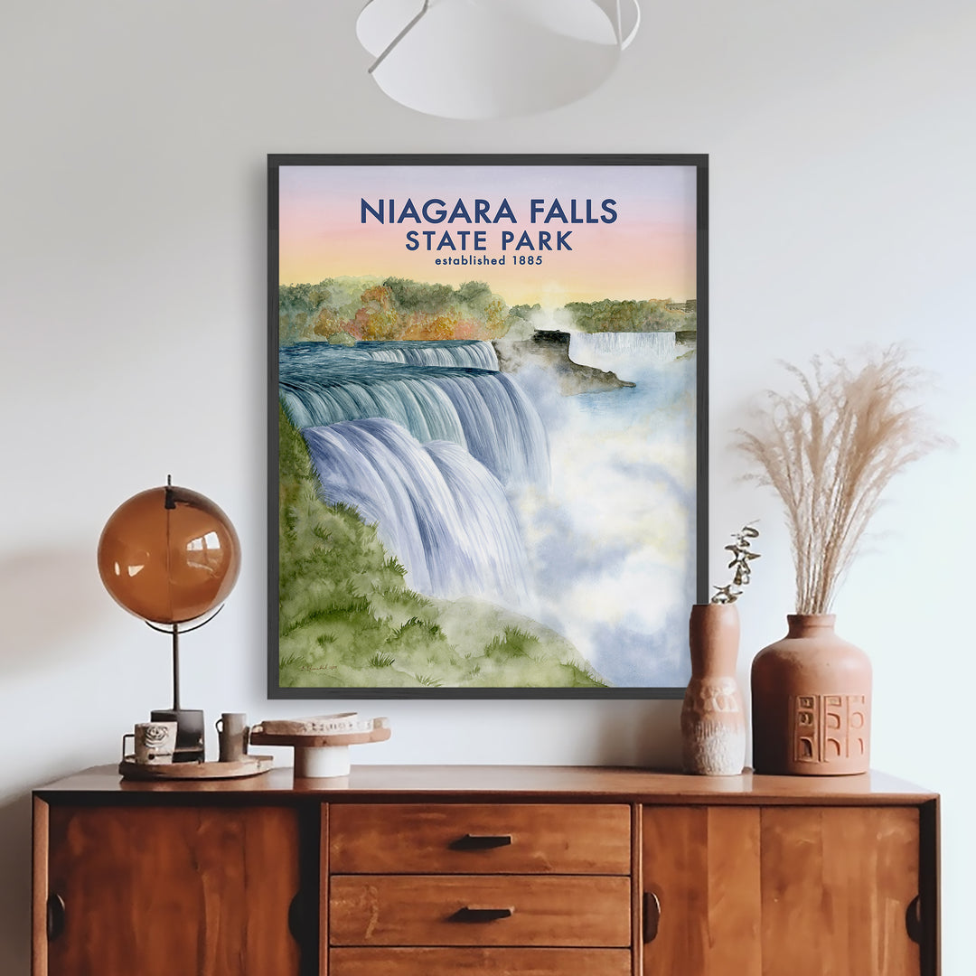 Affiche du parc national des chutes du Niagara