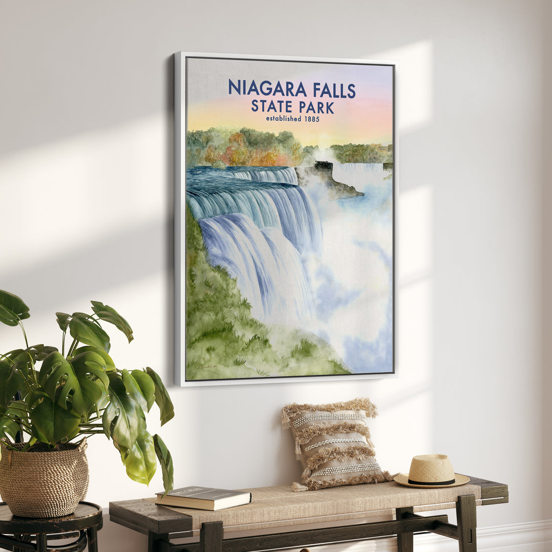 Affiche du parc national des chutes du Niagara