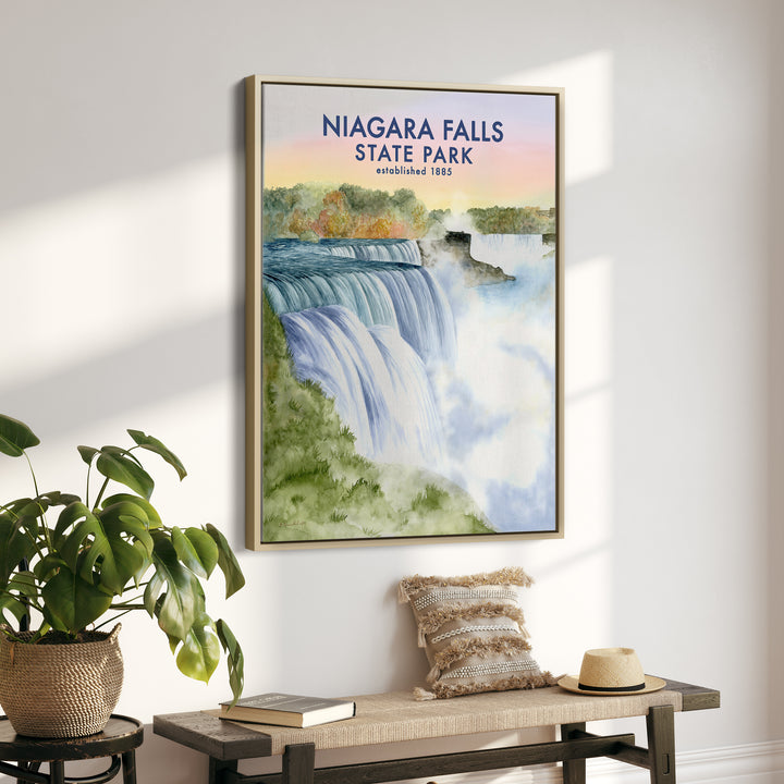 Affiche du parc national des chutes du Niagara