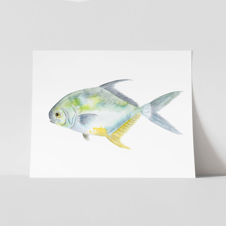 Aquarell-Montierung „Permit Fish“