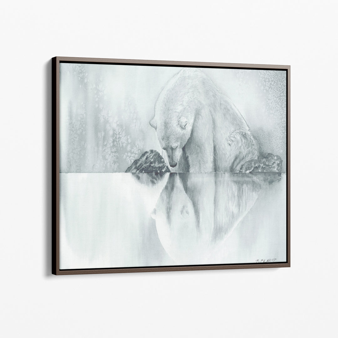 Captive Reflections | Polar Bear Art Print