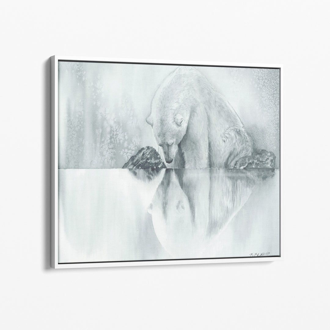 Captive Reflections | Polar Bear Art Print