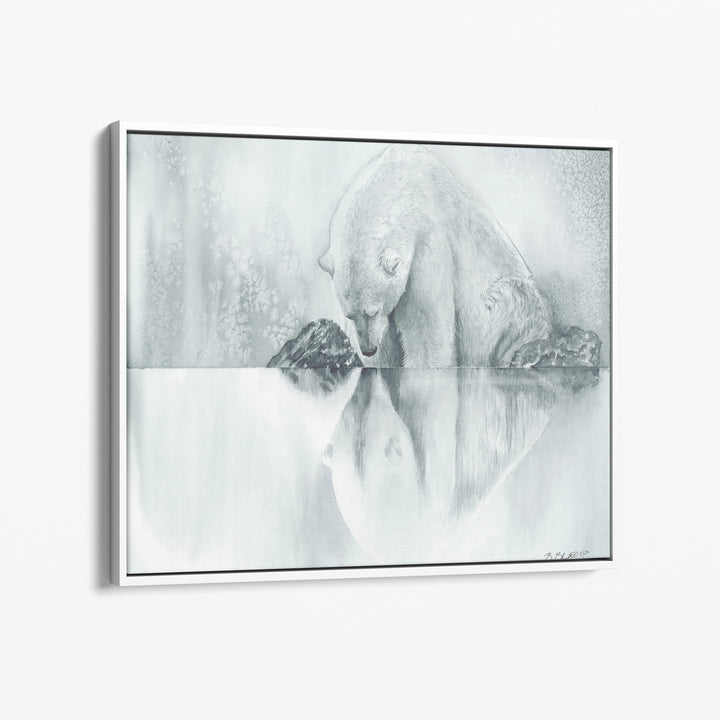 Captive Reflections | Polar Bear Art Print