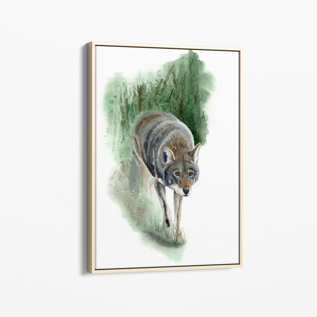 Red Wolf Art – “What Remains” | Endangered Species Wall Art (Print, Canvas, Framed) - Brett Blumenthal Art