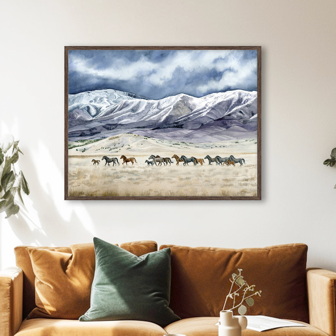 Running Free - Wild Horse Print - Brett Blumenthal Art