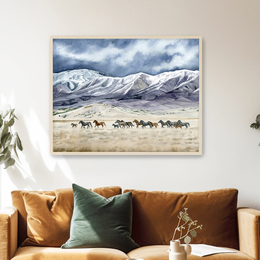 Running Free - Wild Horse Print - Brett Blumenthal Art