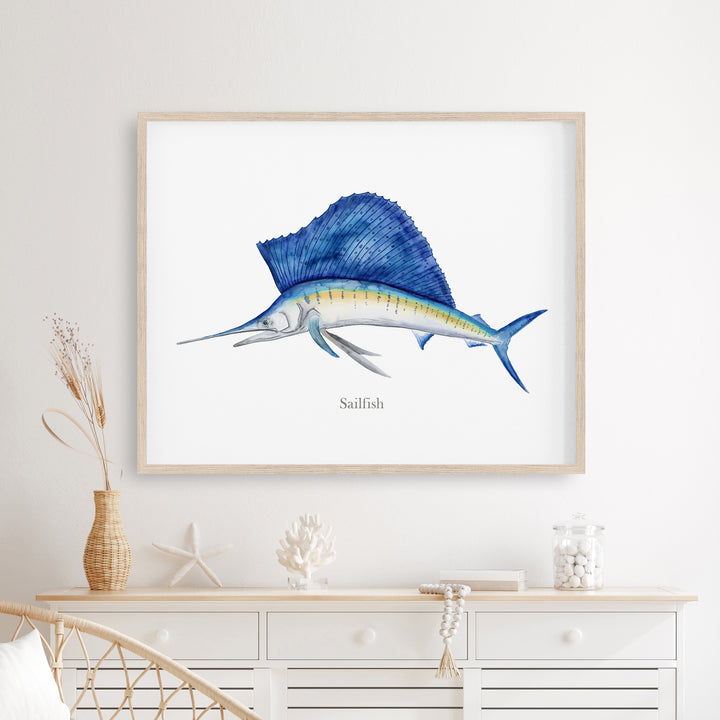 Segelfisch Aquarell