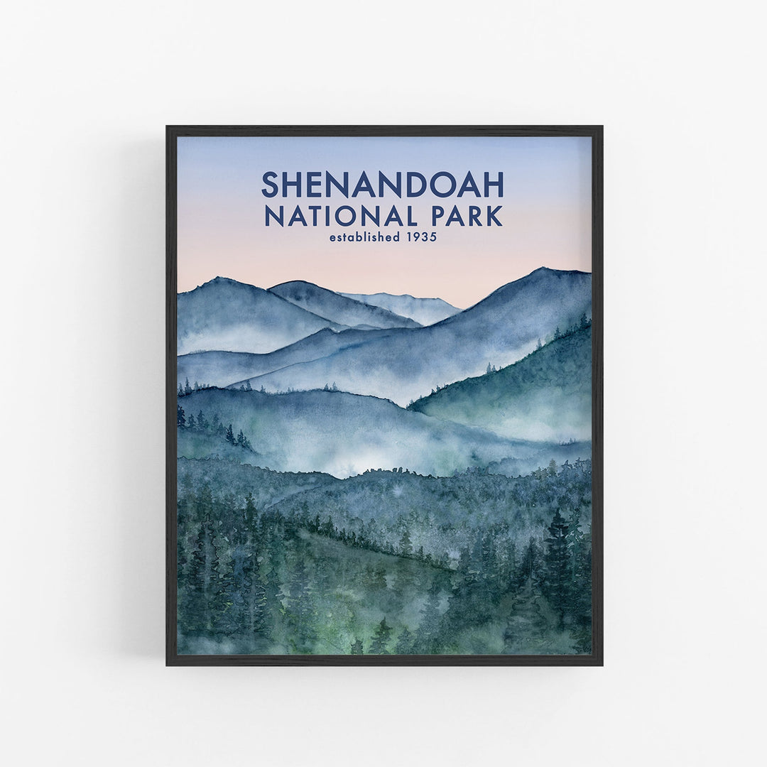 Affiche du parc national de Shenandoah