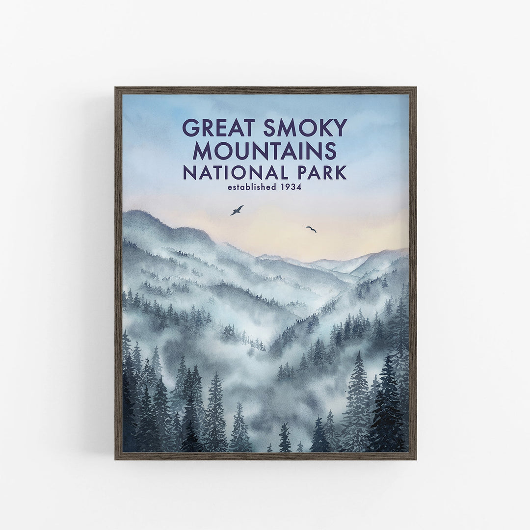 Affiche du parc national des Great Smoky Mountains