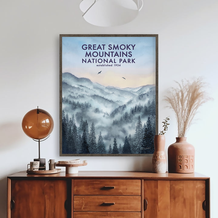 Affiche du parc national des Great Smoky Mountains