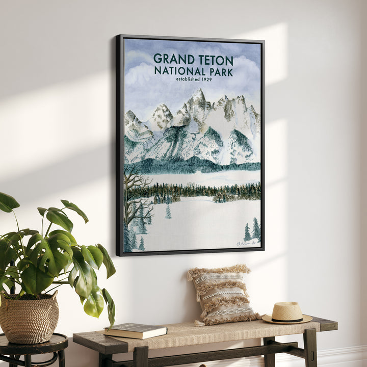 Affiche du parc national de Grand Teton