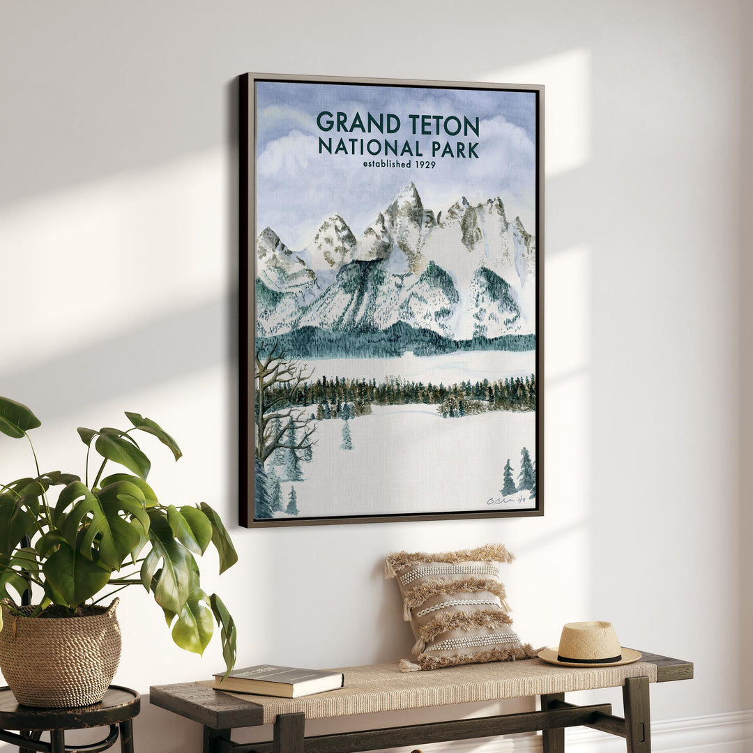 Affiche du parc national de Grand Teton