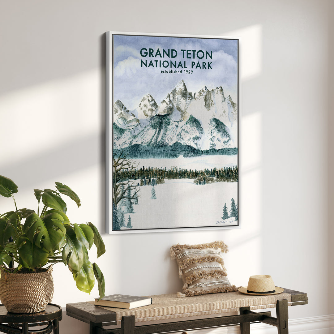 Affiche du parc national de Grand Teton