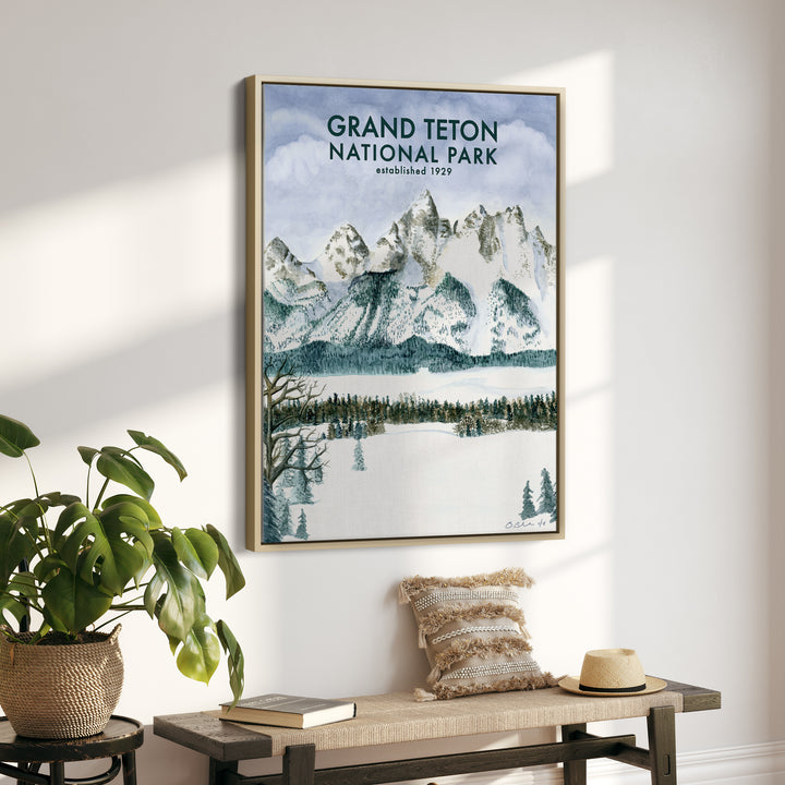 Affiche du parc national de Grand Teton