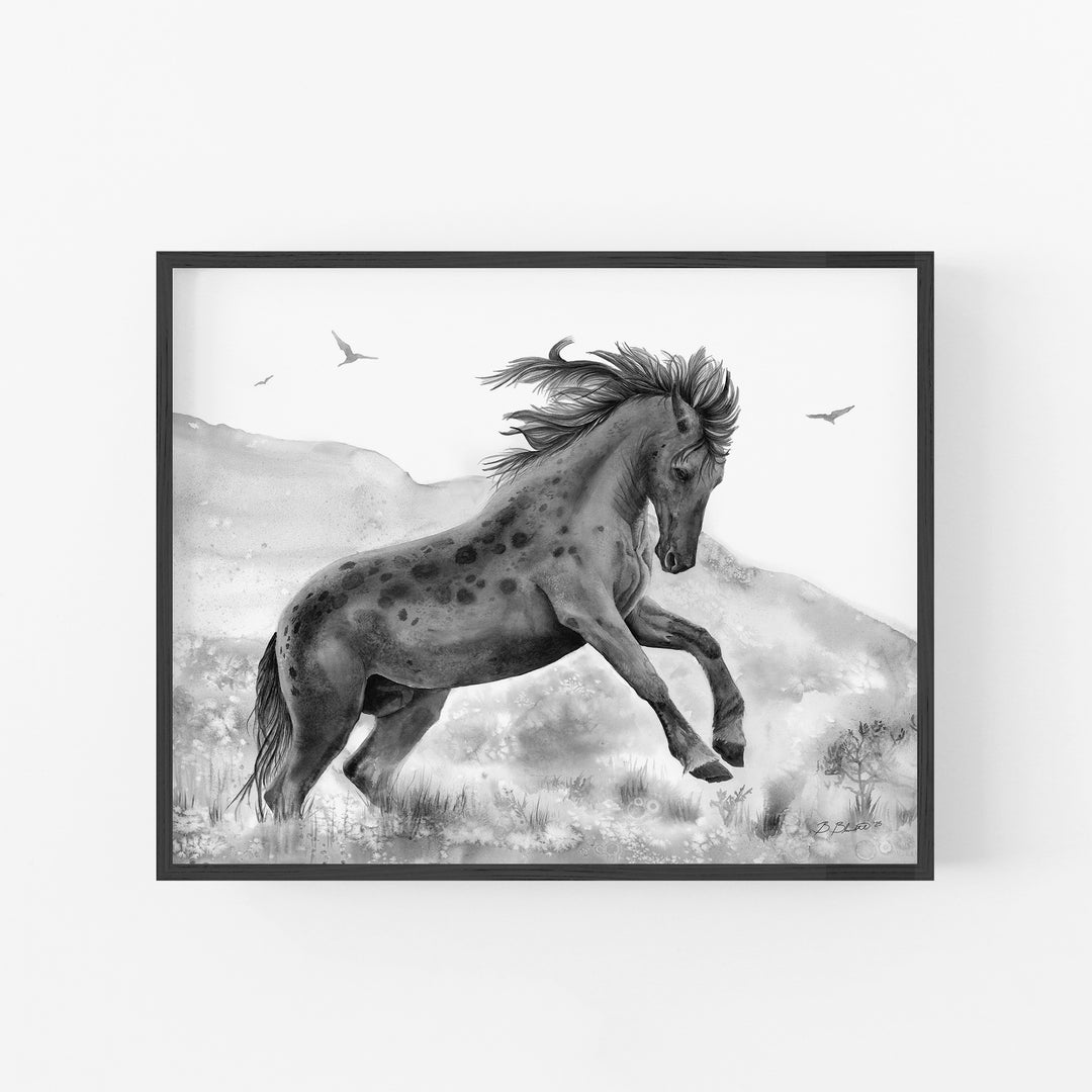 Wild Power | Black and White Edition - Brett Blumenthal Art
