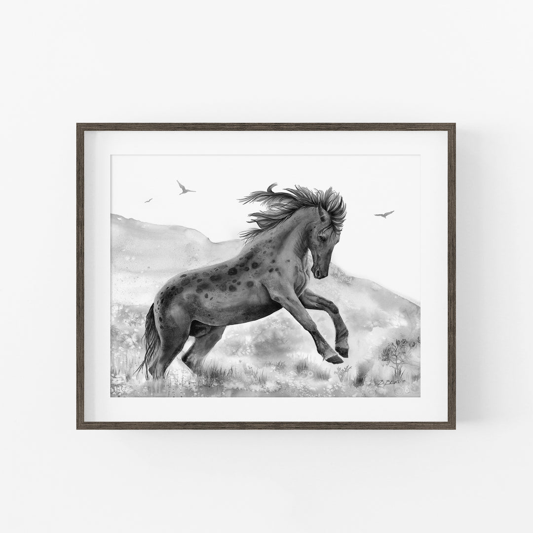 Wild Power | Black and White Edition - Brett Blumenthal Art