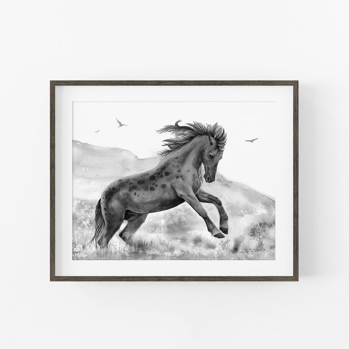 Wild Power | Black and White Edition - Brett Blumenthal Art
