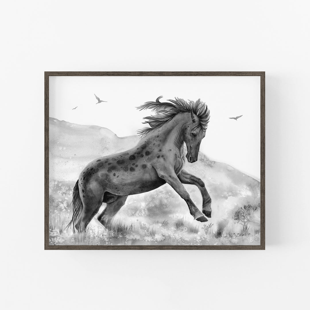Wild Power | Black and White Edition - Brett Blumenthal Art