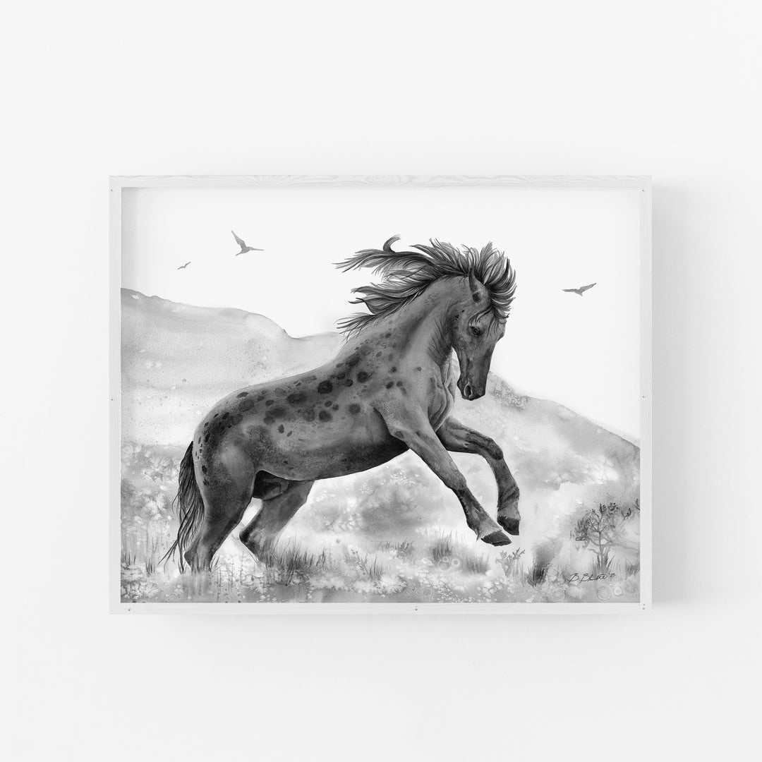 Wild Power | Black and White Edition - Brett Blumenthal Art