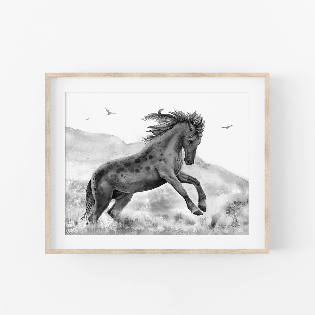 Wild Power | Black and White Edition - Brett Blumenthal Art