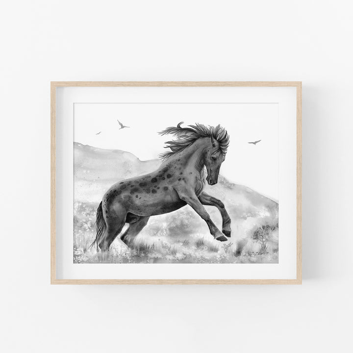 Wild Power | Black and White Edition - Brett Blumenthal Art