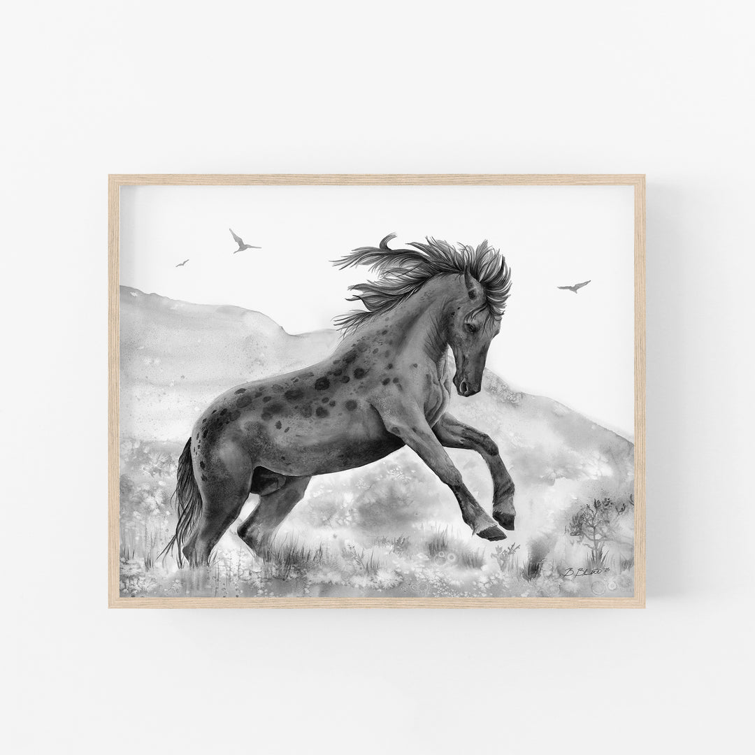 Wild Power | Black and White Edition - Brett Blumenthal Art