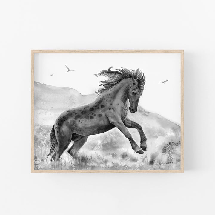 Wild Power | Black and White Edition - Brett Blumenthal Art