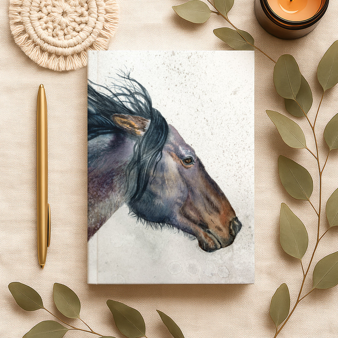 Watercolor Wild Horse Journal