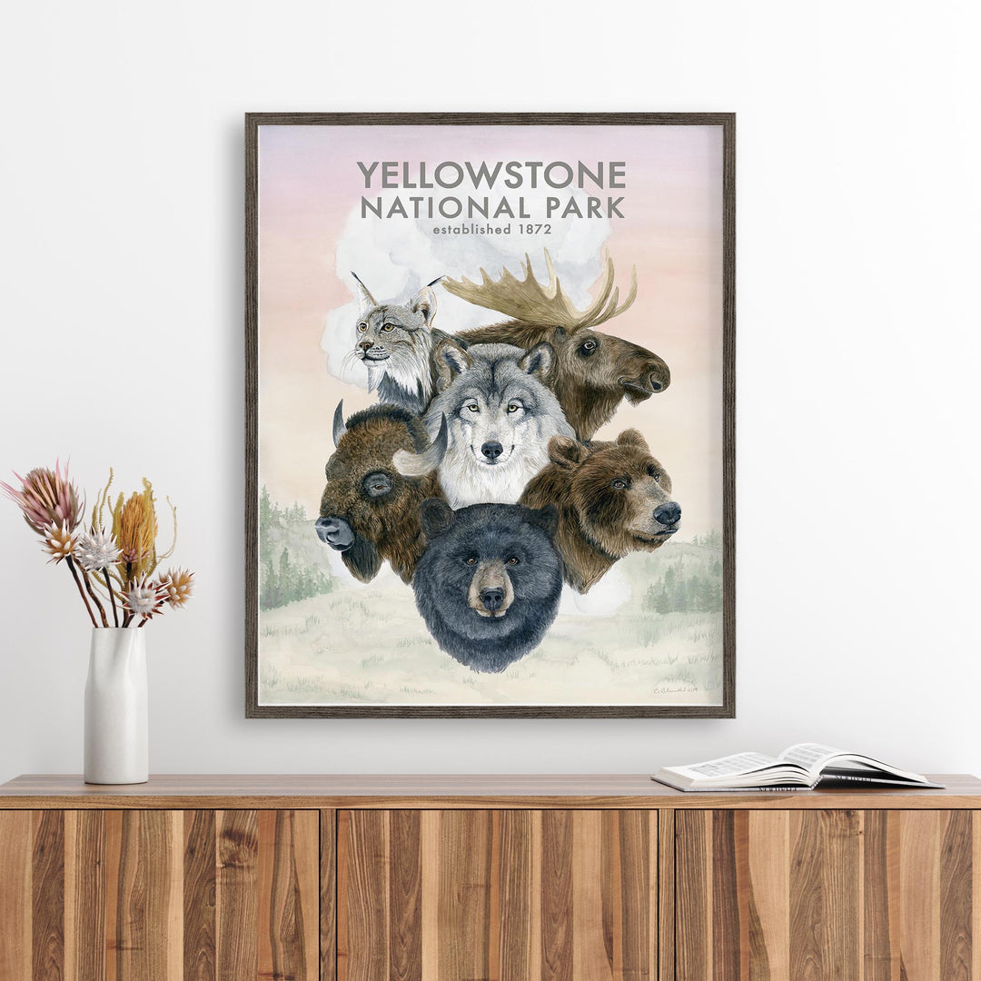 Yellowstone Wildlife Poster No. 2 - Brett Blumenthal Art