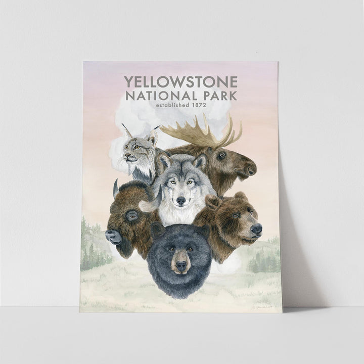 Yellowstone Wildlife Poster No. 2 - Brett Blumenthal Art