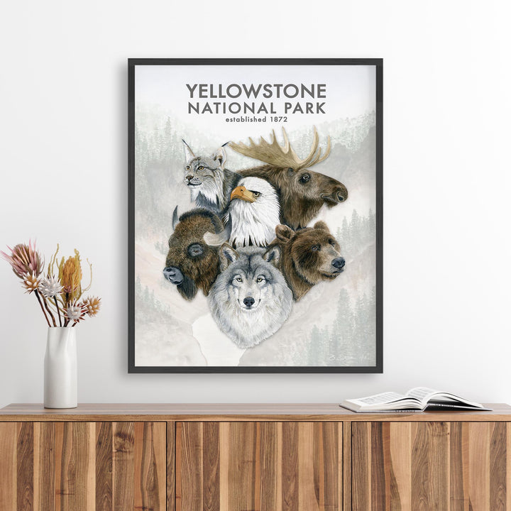 Yellowstone Wildlife Poster No. 1 - Brett Blumenthal Art