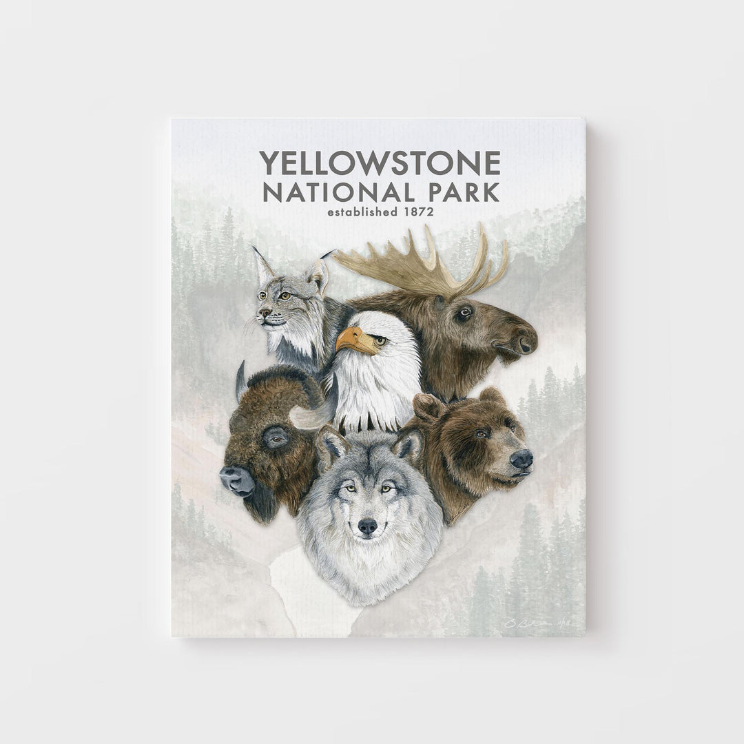 Yellowstone Wildlife Poster No. 1 - Brett Blumenthal Art