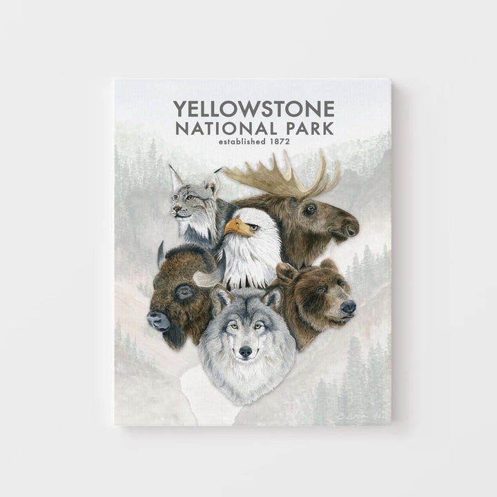 Affiche sur la faune sauvage de Yellowstone n°1