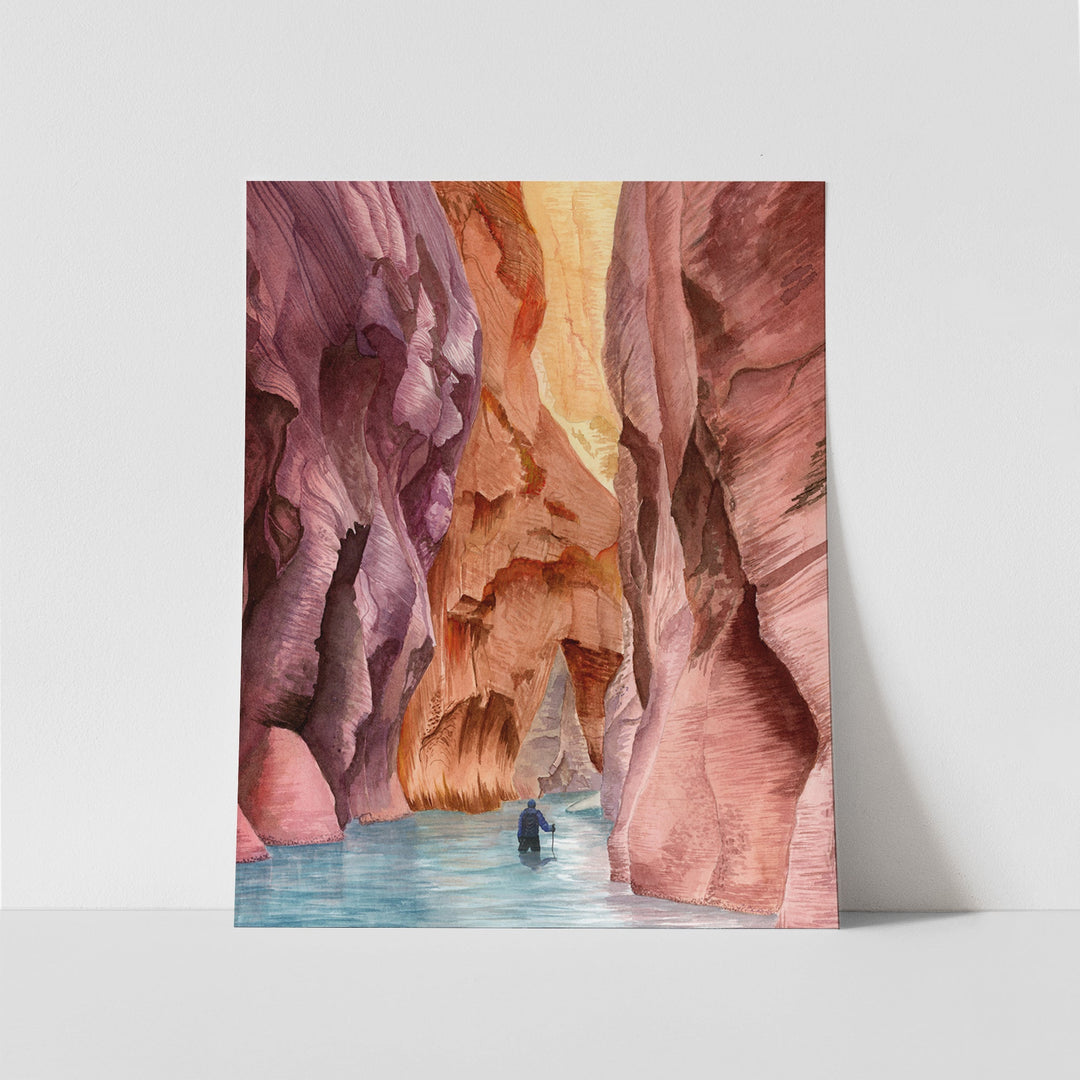 Zion National Park Poster - The Narrows - Brett Blumenthal Art