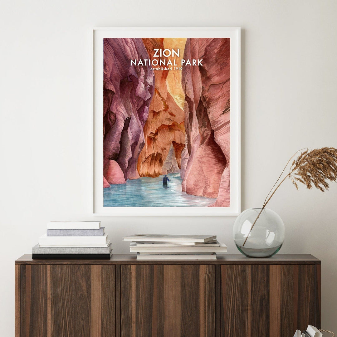 Zion National Park Watercolor Print