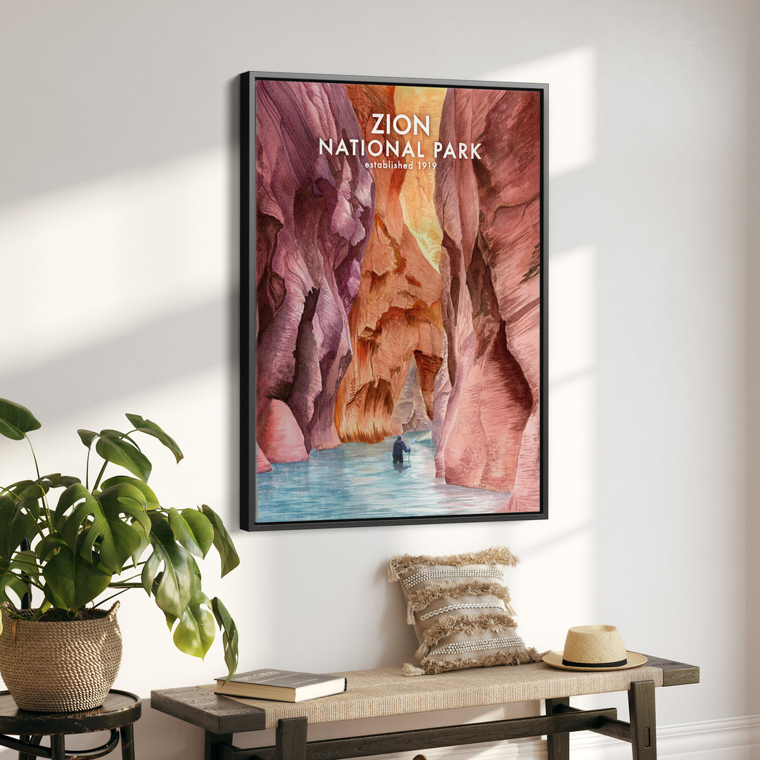 Zion National Park Poster - The Narrows - Brett Blumenthal Art