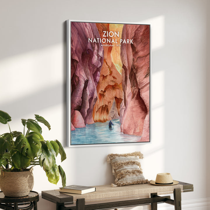 Zion National Park Poster - The Narrows - Brett Blumenthal Art