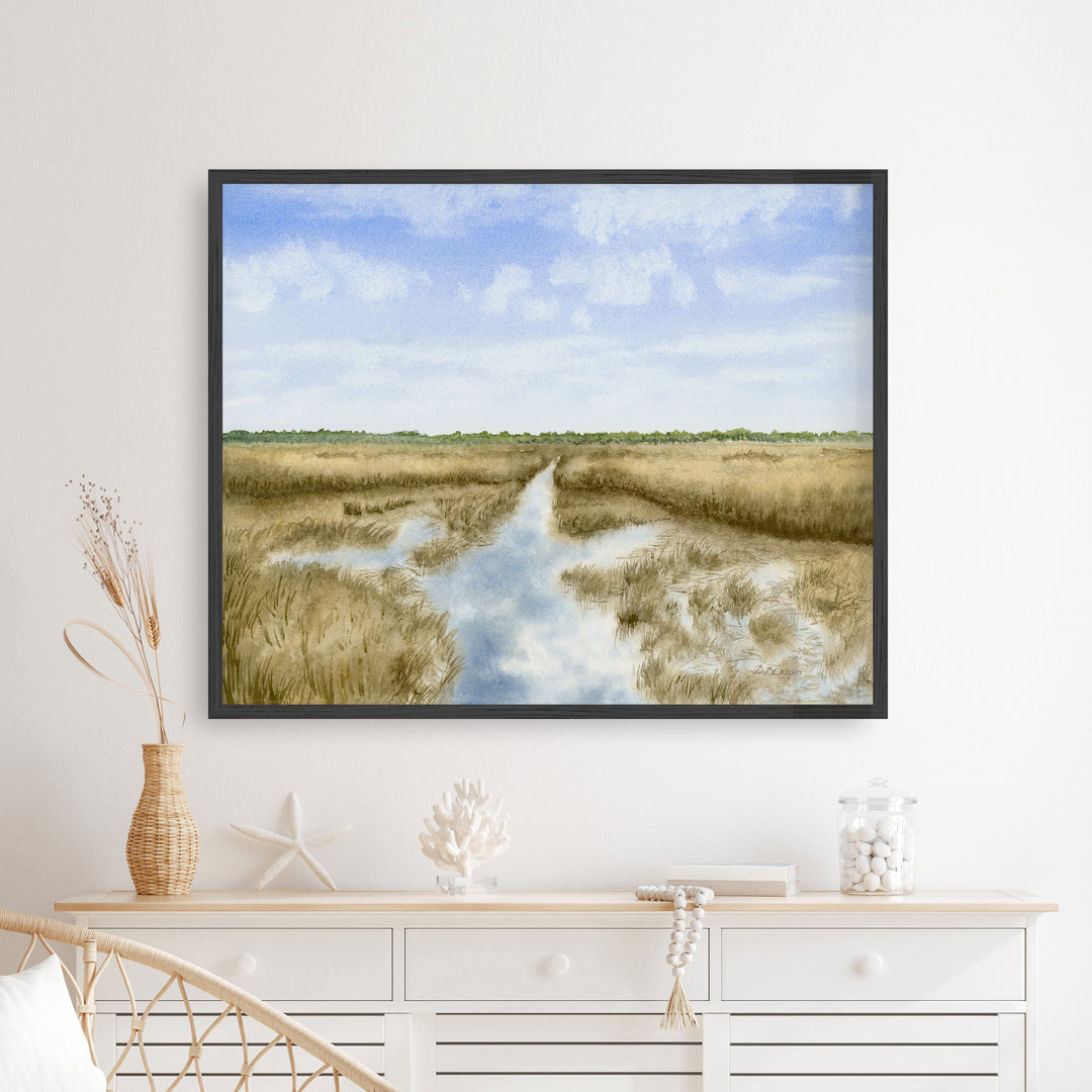 Coastal Wetlands Marsh Painting